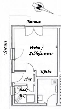 Grundriss Ferienwohnung Seepferdchen