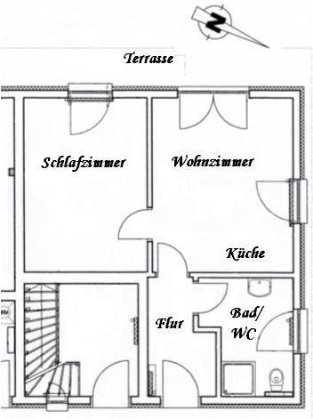 Grundriss Ferienwohnung Seestern